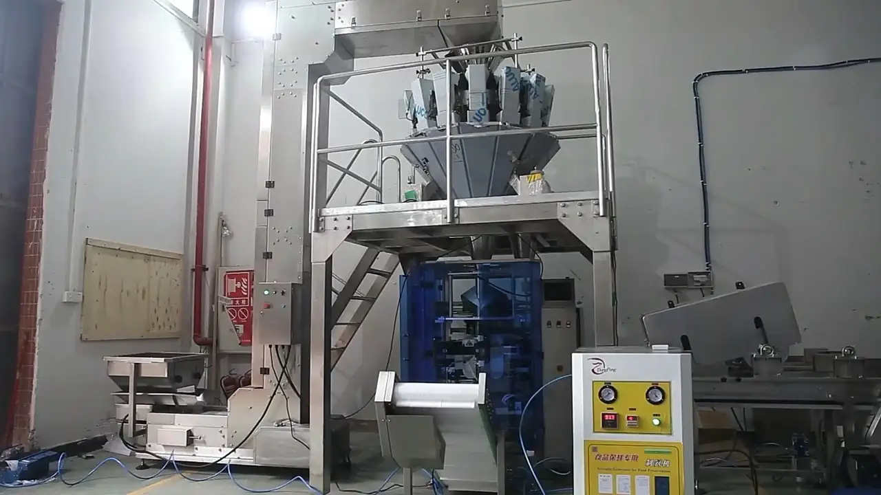 آلة تعبئة الأطعمة الجافة العمودية القياسية للوجبات الخفيفة JW-B1 1