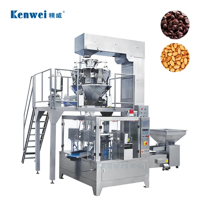 Sistema rotativo de envasado y pesaje de doble entrada JW-B9 1
