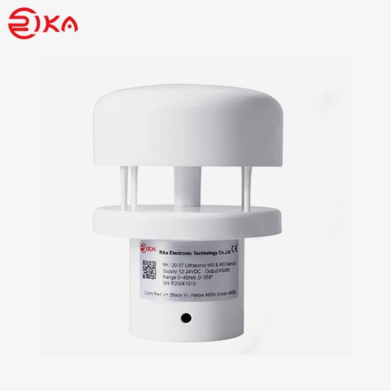 Rk120-07 Mini Ultrasonic Anemometer Ultrasonic Wind Speed Direction Sensor | Rika Sensors
