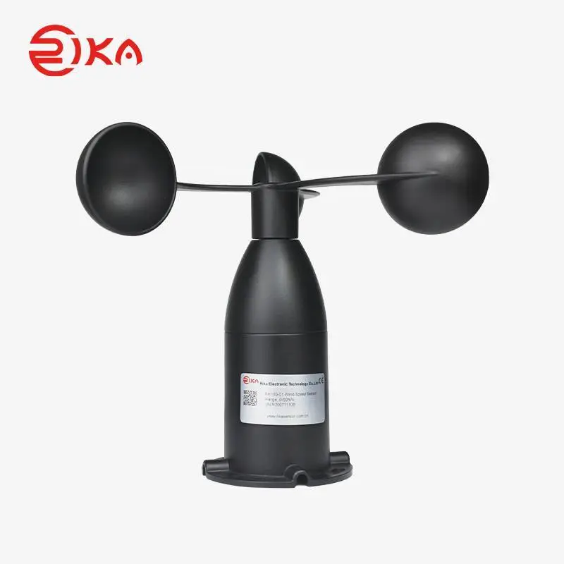 Anemómetro de copa con sensor de velocidad del viento de metal RK100-01 1