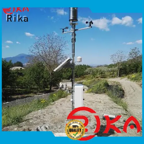 Rika professional accurate weather station industry for rainfall measurement 1