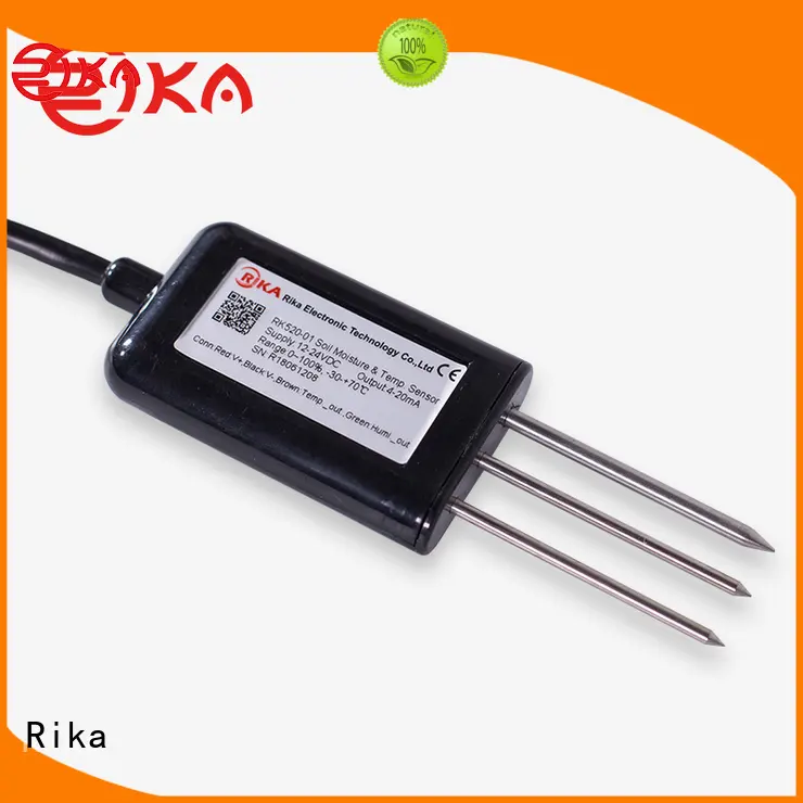Rika soil temperature moisture sensor manufacturer for soil monitoring 1