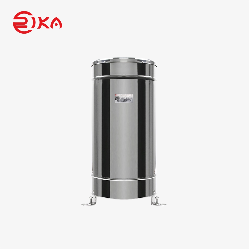 Pluviómetro con sensor de lluvia con cubo basculante de metal RK400-01 1