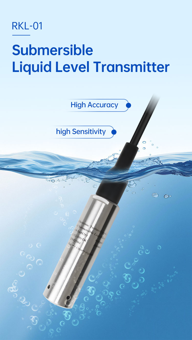 Submersible Liquid Level Transmitter Submersible Water Level Sensor ...
