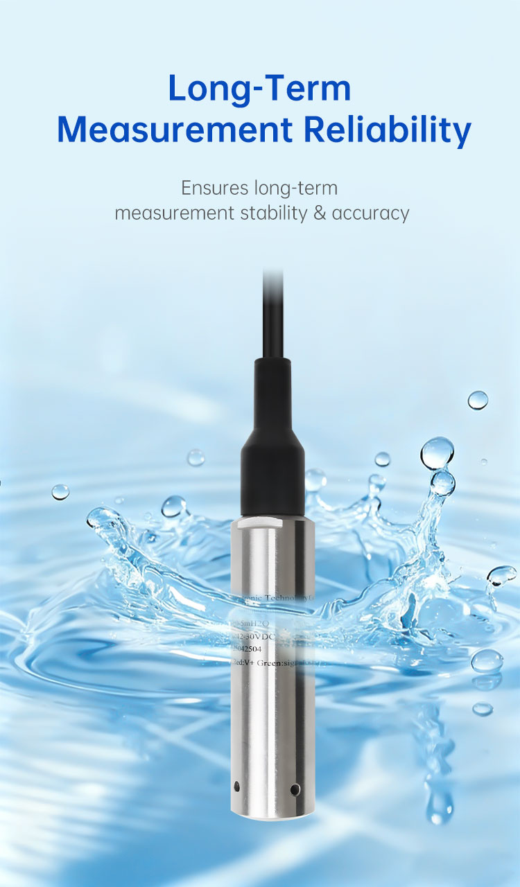 Submersible Liquid Level Transmitter Submersible Water Level Sensor ...