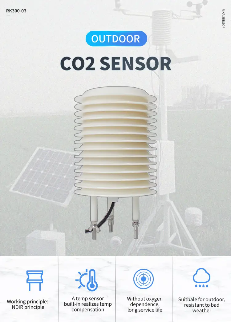 RK300-03B Outdoor Carbon Dioxide Sensor CO2 Sensor 11