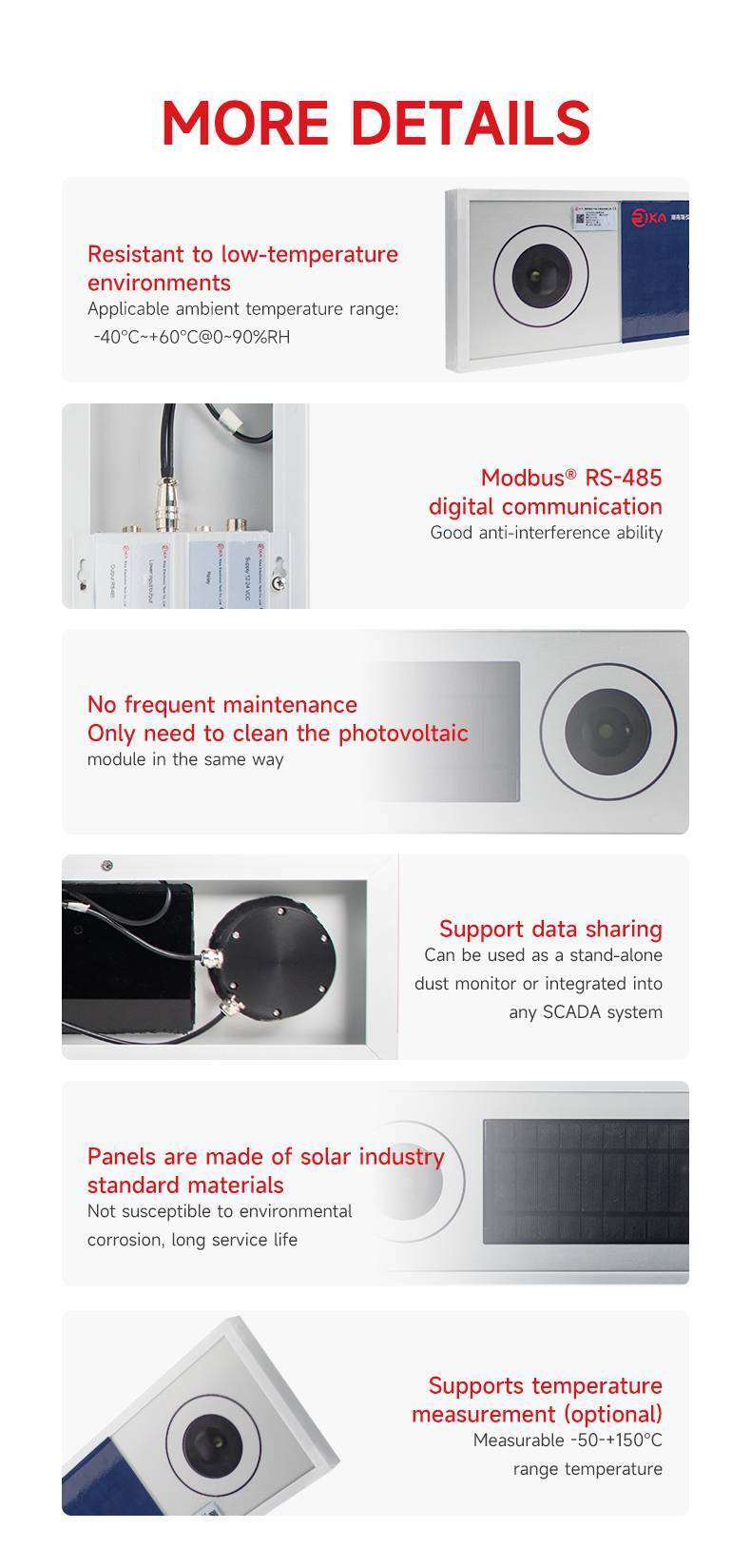 RK210-03 Dust Monitoring System for Solar Panel-Soiling Monitoring System 24