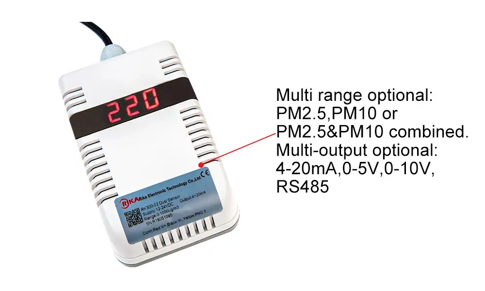 RK300-02A Indoor Dust Sensor, PM1.0 PM2.5 PM10 Sensor 18