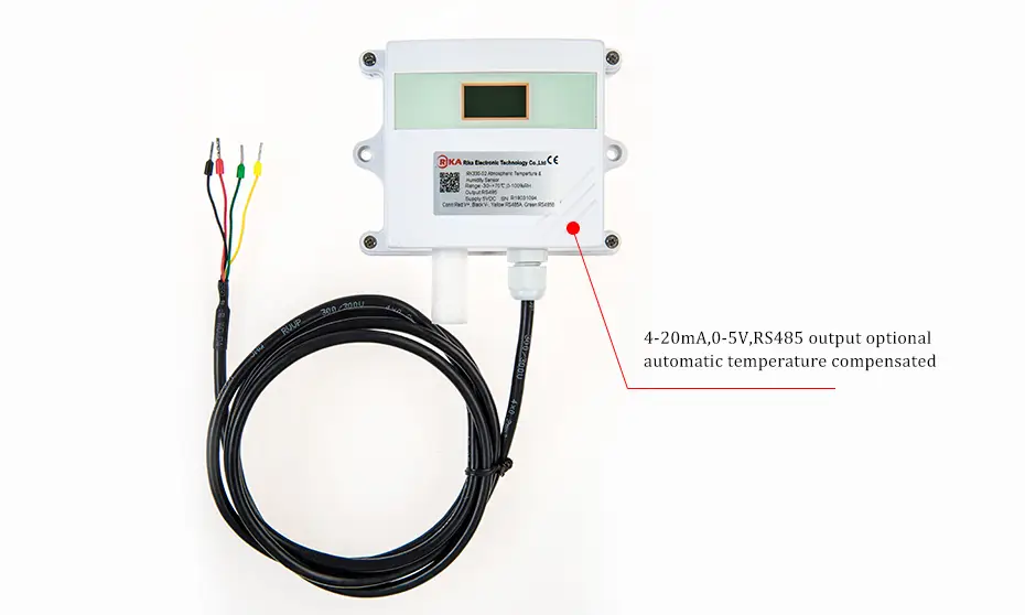 RK330-02 Wall-mounted Ambient Temperature & Humidity Sensor 17