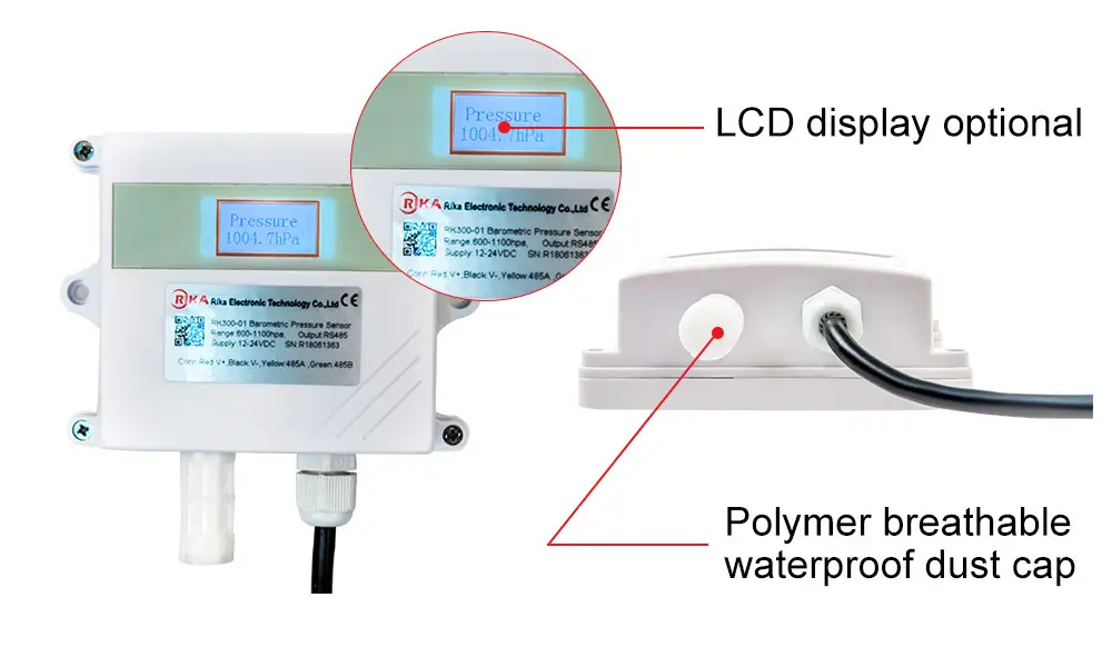 RK300-01 Wall-mounted Barometric Air Pressure Sensor 16