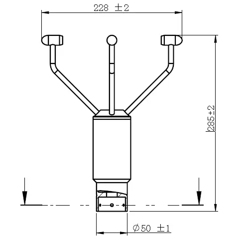 RK120-08 Ultrasonic Wind Speed And Direction Sensor 9