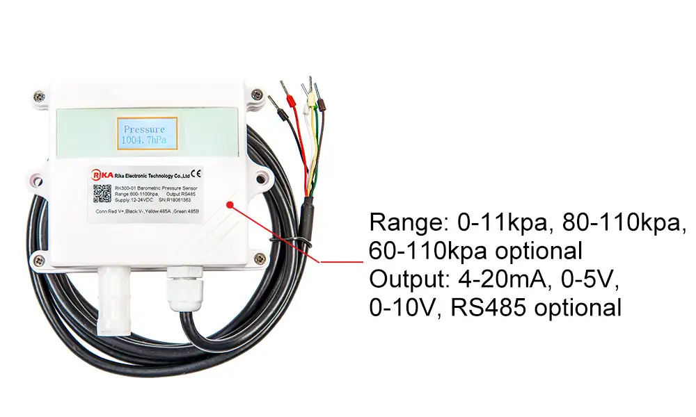 RK300-01 Wall-mounted Barometric Air Pressure Sensor 18