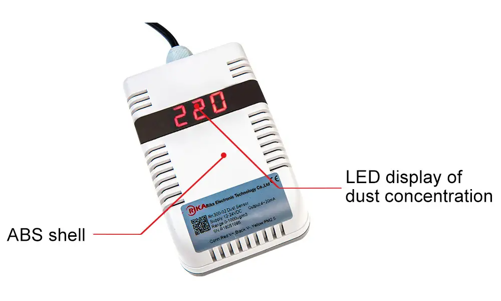 RK300-02A Indoor Dust Sensor, PM1.0 PM2.5 PM10 Sensor 16