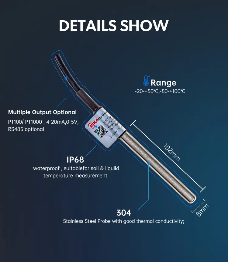 RK500-01 Soil / Liquid Temperature Sensor 13