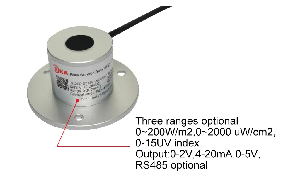 RK200-07 UV Radiation Sensor Pyranometer 13