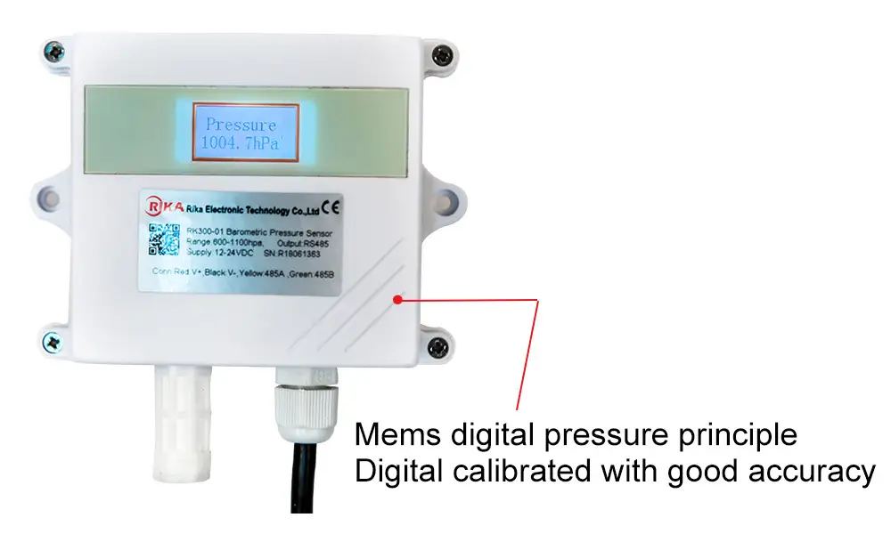 RK300-01 Wall-mounted Barometric Air Pressure Sensor 14