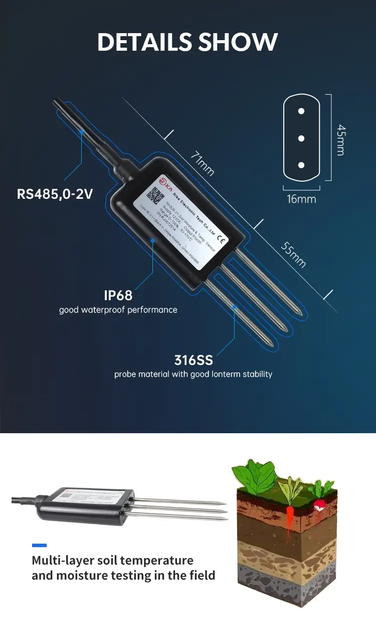 RK520-01 Soil Moisture & Temperature Sensor 16