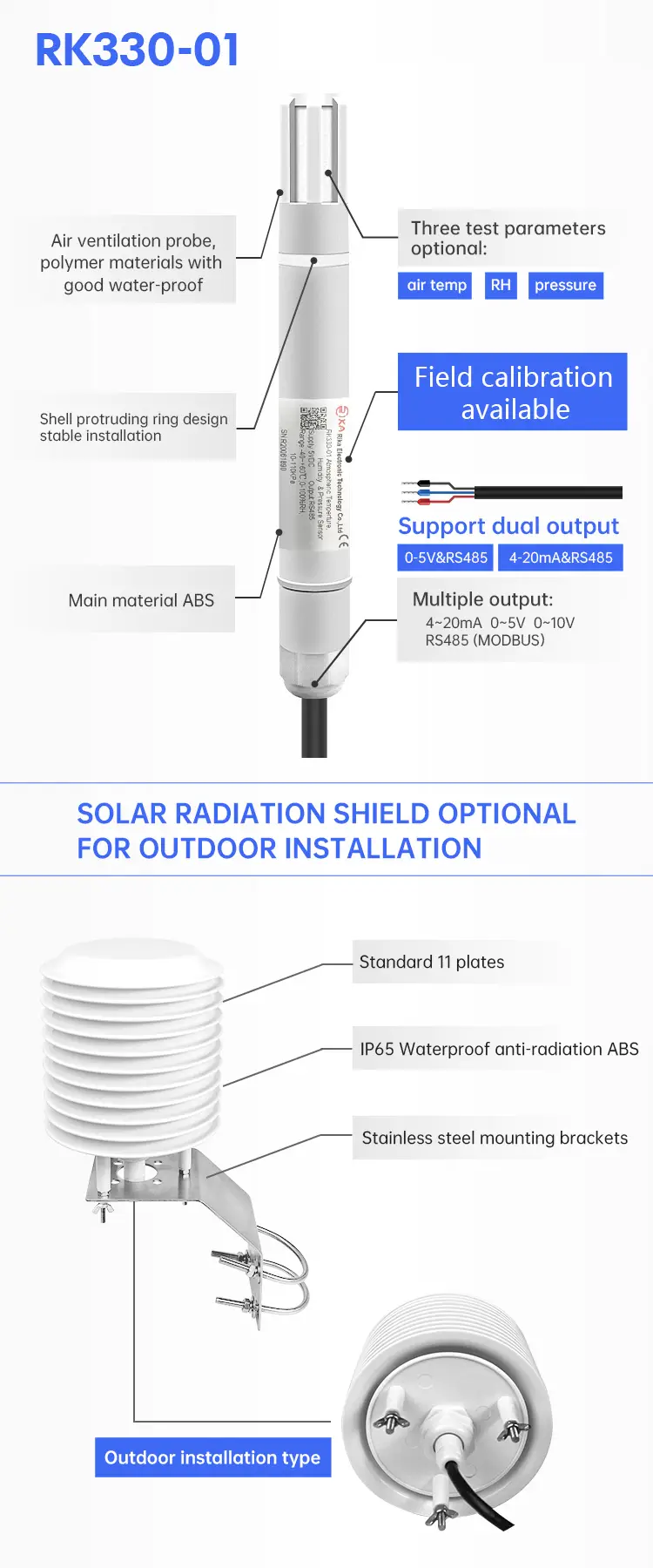 RK330-01 Atmospheric Temperature, Humidity & Pressure Sensor 17