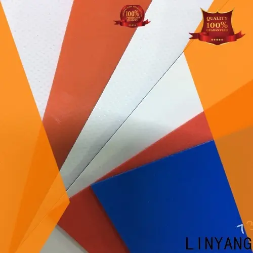 LINYANG waterproof pvc tarpaulin factory price for advertising banner 1
