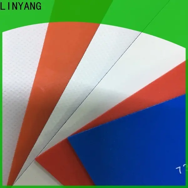 LINYANG heavy duty PVC Tarpaulin fabric factory for sale 1