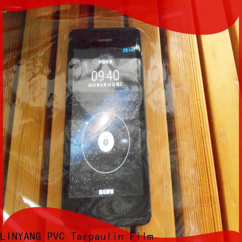 LINYANG transparent Transparent PVC Film factory for handbags membrane 1