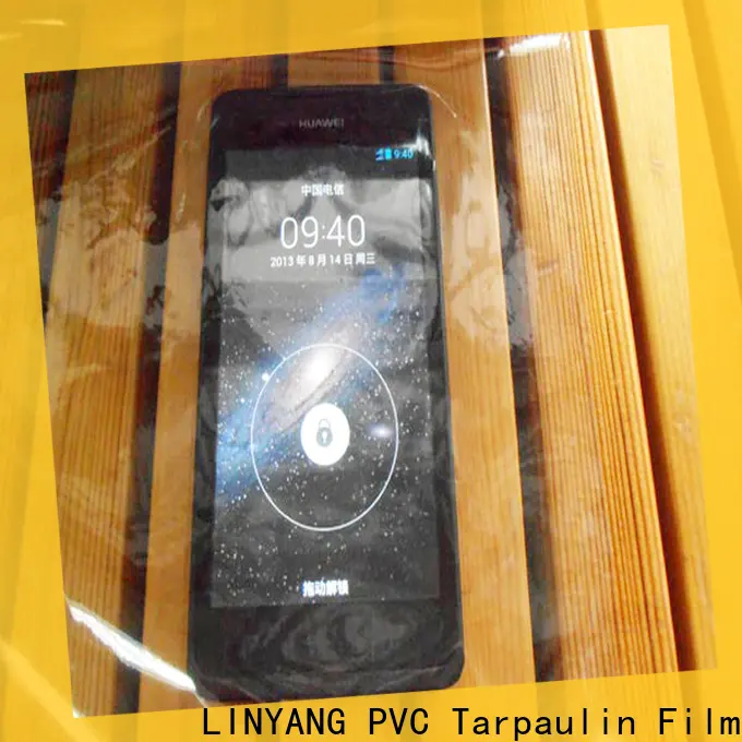 LINYANG waterproof clear pvc film with good price for outdoor 1