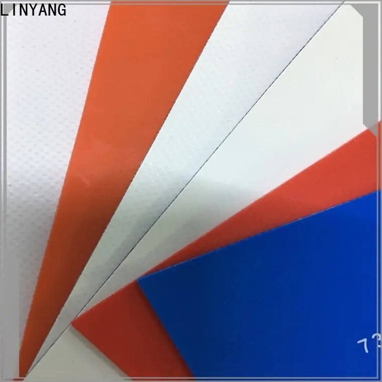 LINYANG antistripping pvc tarpaulin design for advertising banner 1
