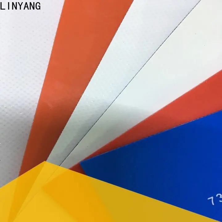 LINYANG flame-retardant waterproof tarpaulin design for geotextile 1