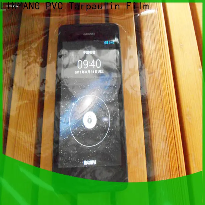 LINYANG waterproof clear pvc film customized for handbags membrane1 1