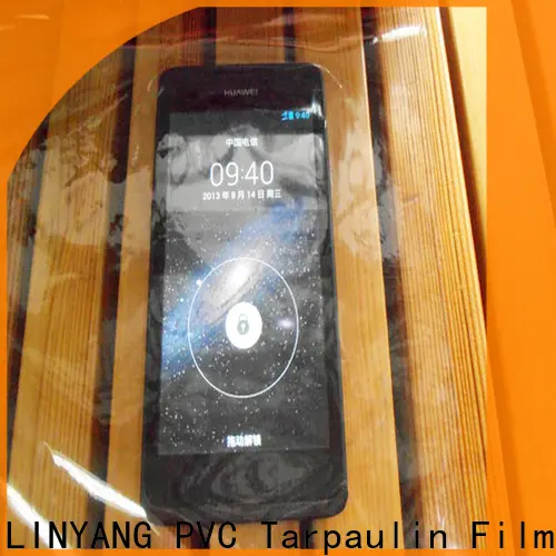 LINYANG transparent clear pvc film wholesale for handbags membrane 1