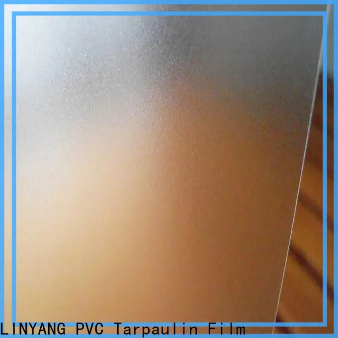 LINYANG antifouling Translucent PVC Film from China for plastic tablecloth1 1