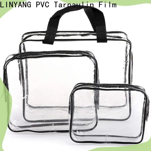LINYANG transparent Transparent PVC Film with good price for handbags membrane 1