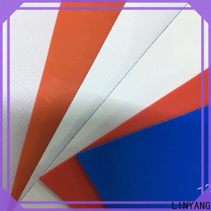 LINYANG the newest PVC tarpaulin fabric factory for agricultural drainage 1