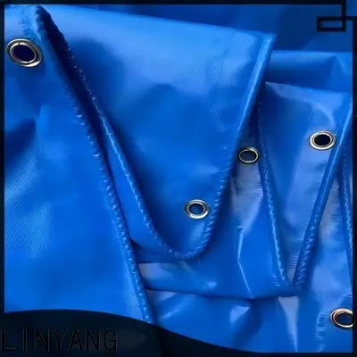 LINYANG flame-retardant waterproof tarpaulin factory price for geotextile 1