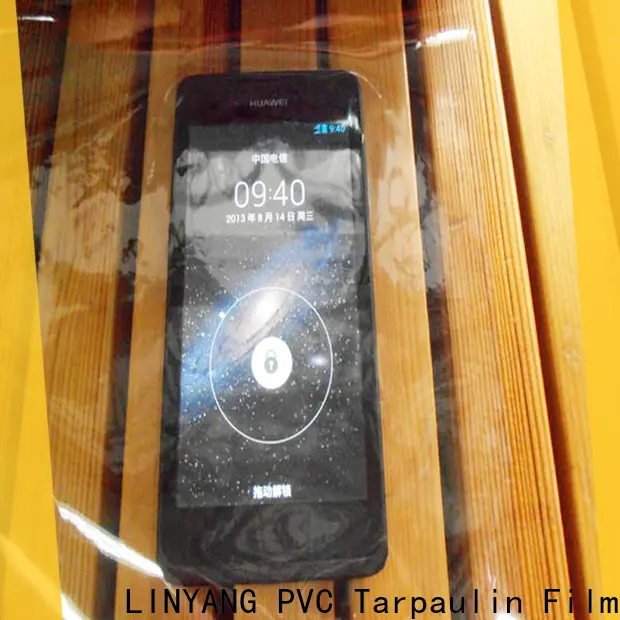 LINYANG transparent Transparent PVC Film factory for handbags membrane1 1