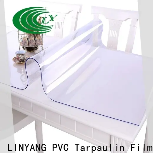 LINYANG pvc transparent film customized for handbags membrane 1