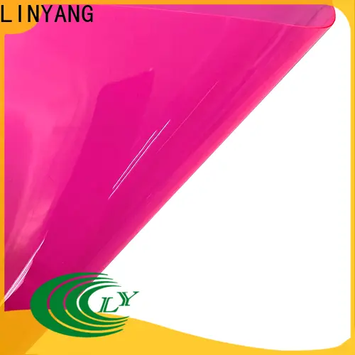 LINYANG mildew resistant super clear pvc film customized for achitechive 1