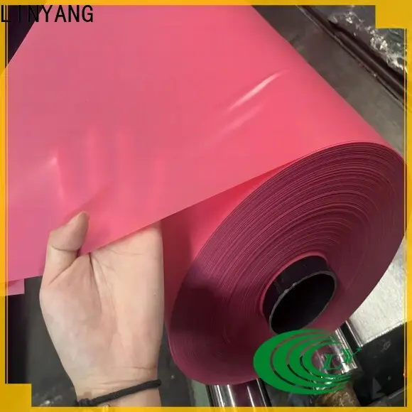 LINYANG transparent pvc film from China for handbags 1