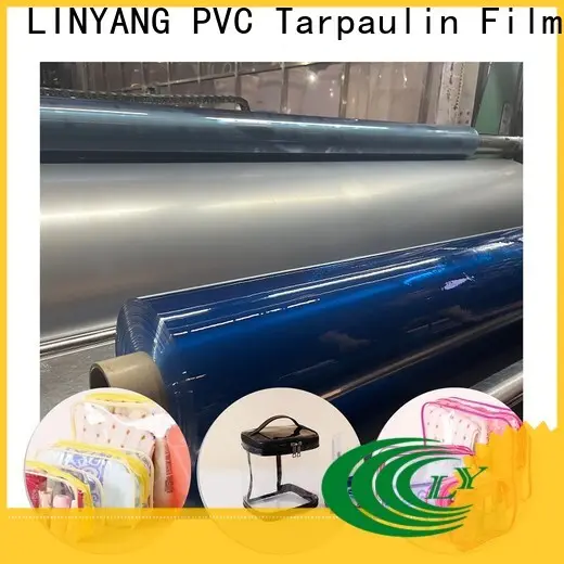LINYANG transparent pvc film manufacturers factory for handbags membrane 1