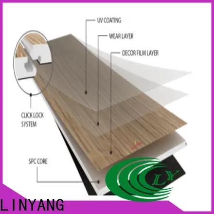 LINYANG spc wood flooring made in china for decorative materials 1