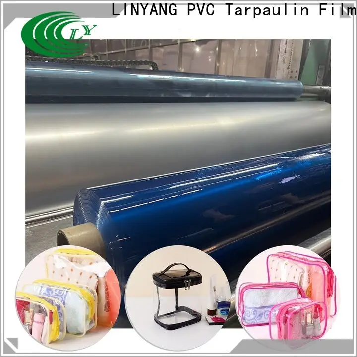 LINYANG anti-UV pvc film manufacturers customized for handbags membrane 1