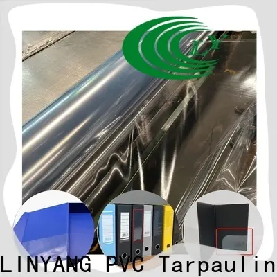 LINYANG Transparent PVC Film with good price for handbags membrane2 1