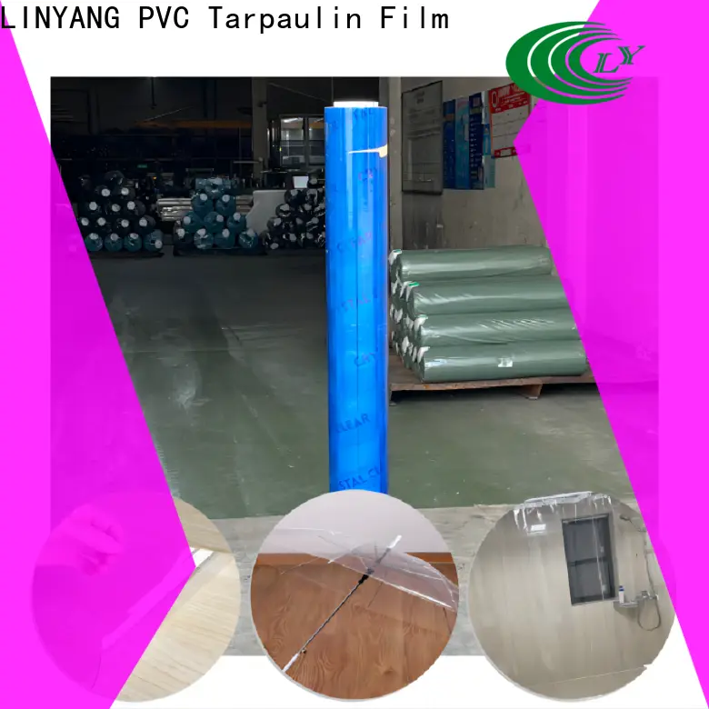 LINYANG super clear pvc film factory 1