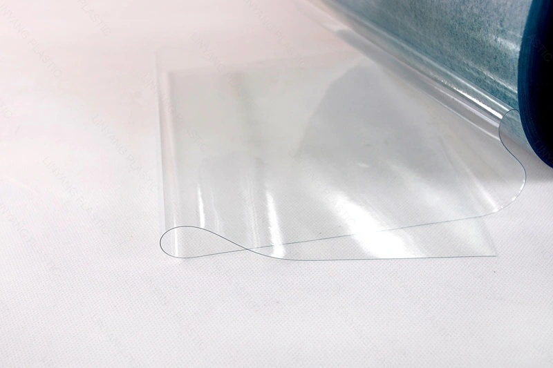 Película de PVC Normal Transparente No Pegajosa con Polvo Linyan 1