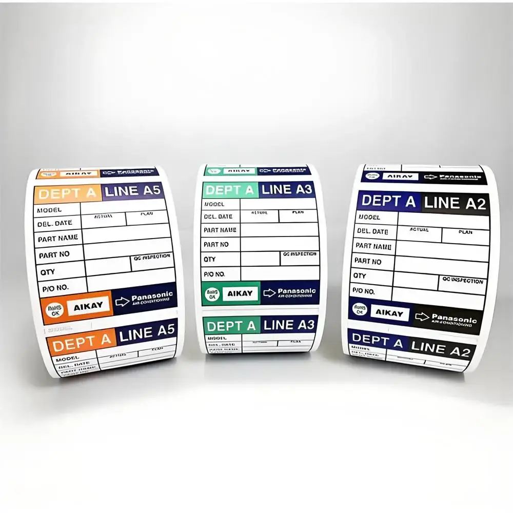 Barcode Printer Label Roll Support - - Easy Stick 6