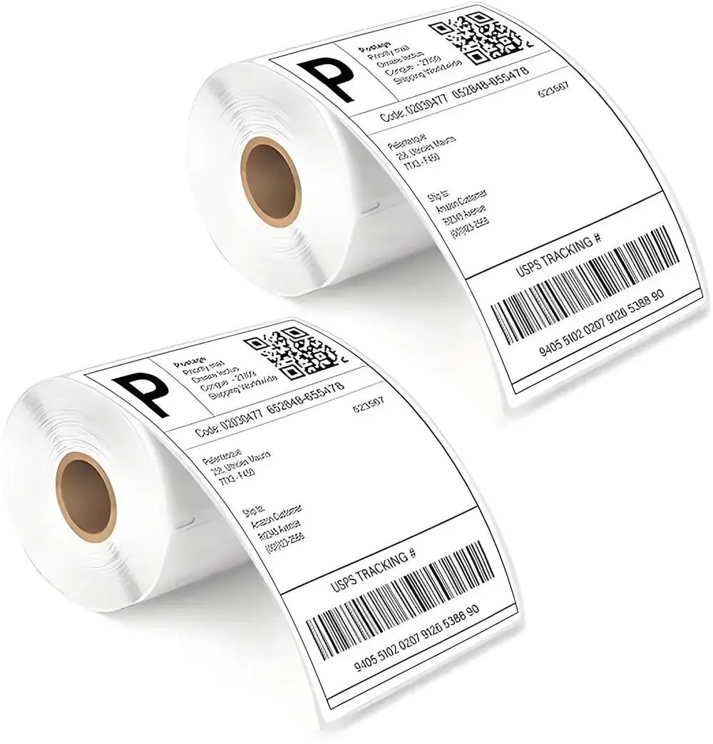 Barcode Printer Label Roll Support - - Easy Stick 5
