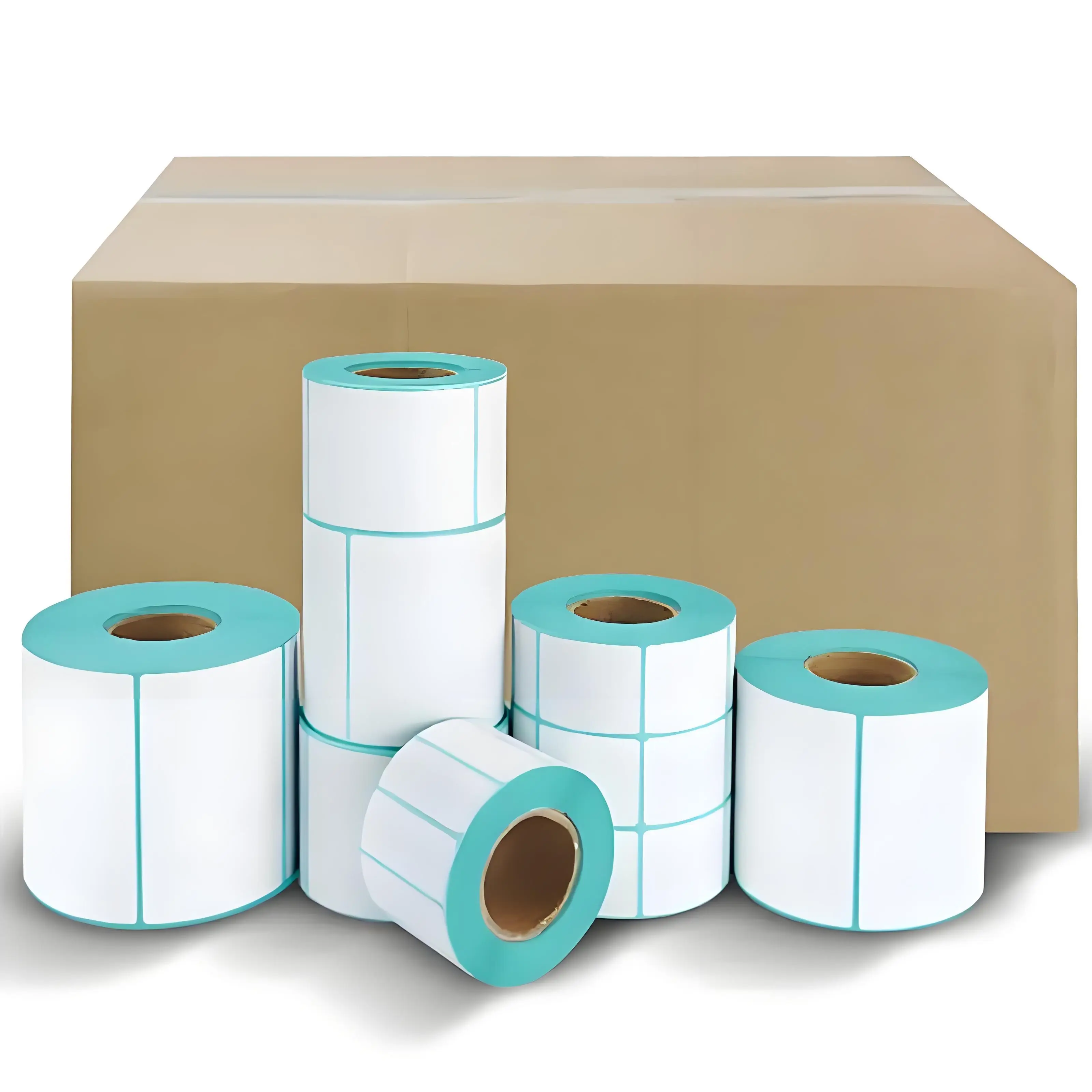 Thermal Barcode Paper Roll White by Easy Stick 4