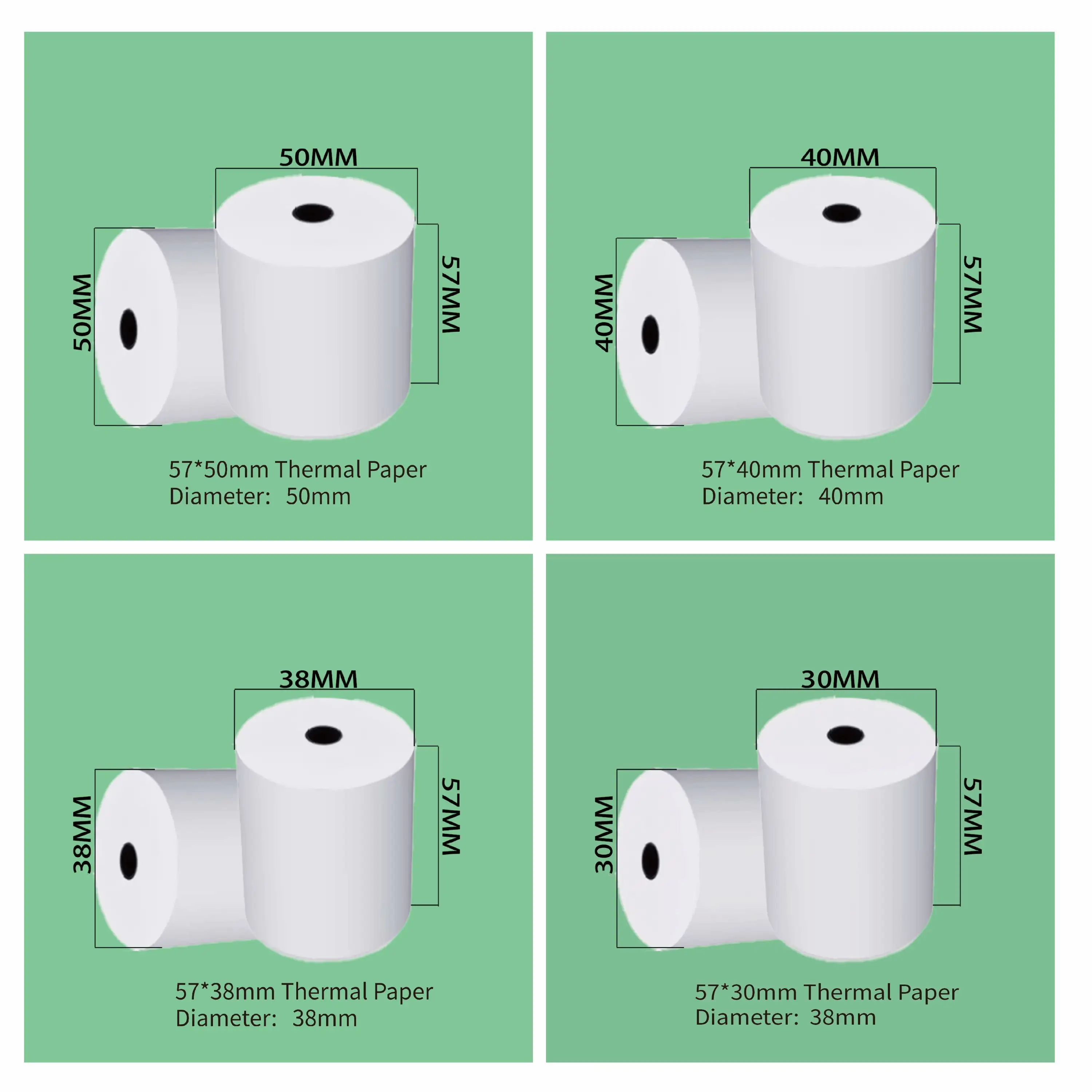Paper Receipt Rolls White by Easy Stick 4