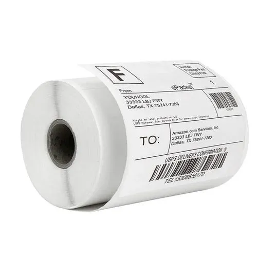 Adhesive Paper Roll Barcode Labels 60x40mm for Logistics 1