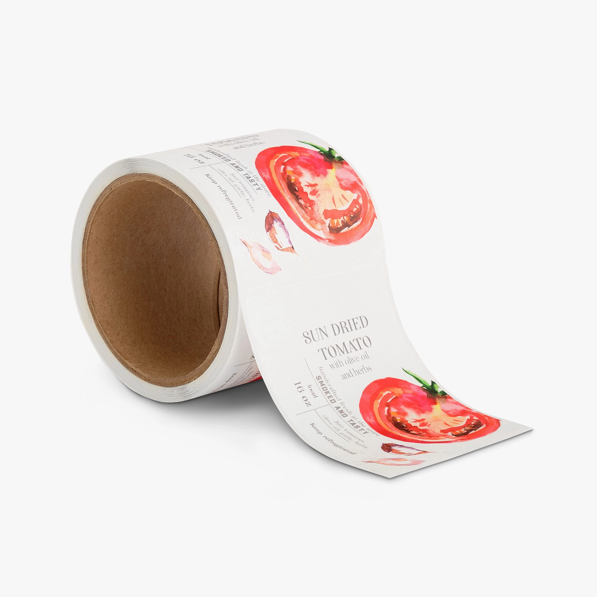 Papier d'impression d'étiquettes alimentaires, autocollants d'impression en vinyle personnalisés 1